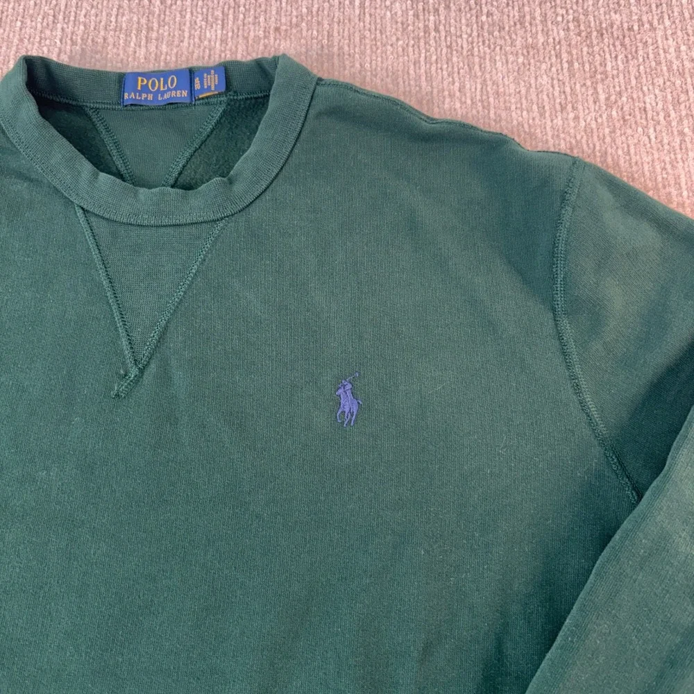 Polo Ralph Lauren Dark Green Lightweight Crewneck Sweatshirt Men's Size XL EUC